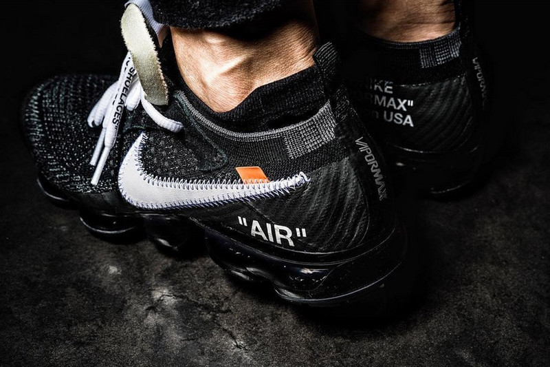 耐克  OFF WHITE x NIKE AIR VAPOR MAX OW 黑白橘 图片8