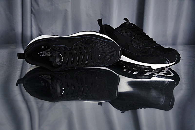 Nike Air Max 90+97 hybrid   混合版气垫慢跑鞋  黑白 图片5