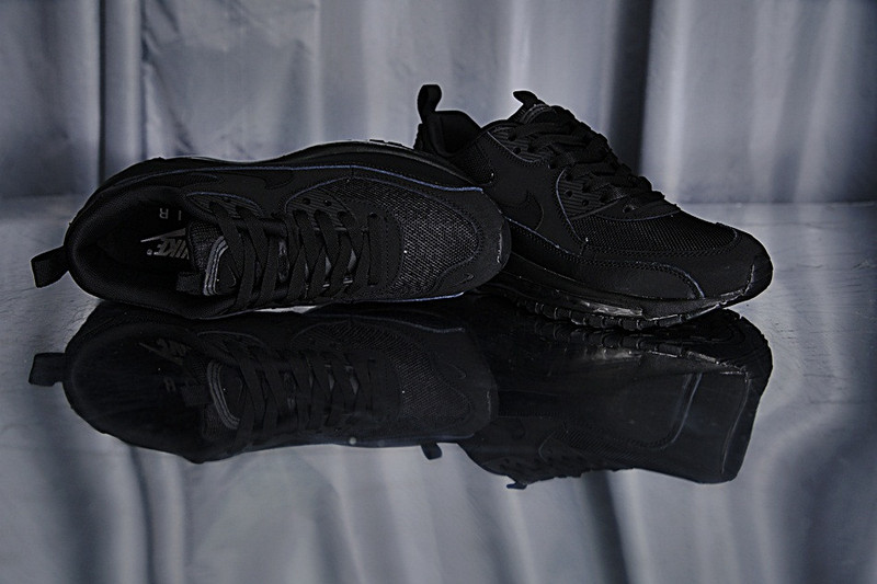 Nike Air Max 90+97 hybrid   混合版气垫慢跑鞋  全黑 图片4