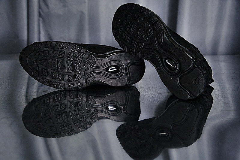 Nike Air Max 90+97 hybrid   混合版气垫慢跑鞋  全黑 图片6