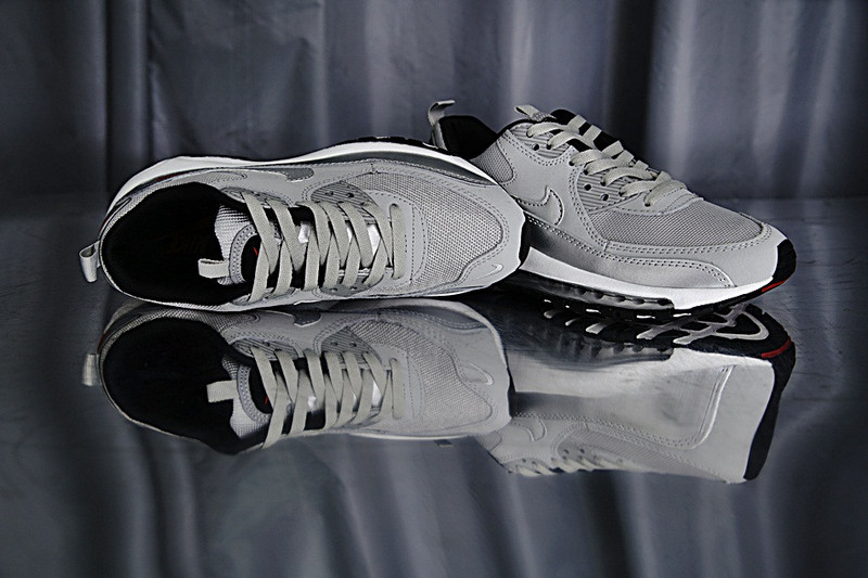 Nike Air Max 90+97 hybrid   混合版气垫慢跑鞋  银红 图片5