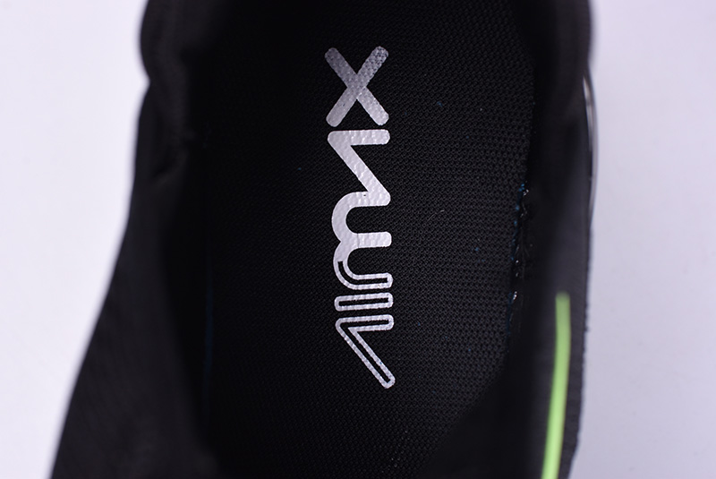 Nike Air Max 270系列后跟半掌气垫慢跑鞋 全黑荧光绿底 图片3