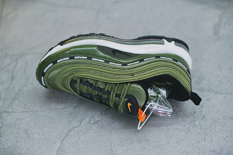 Nike    Undefeated x Nike Air Max 97 OG  气垫复古慢跑鞋  五杆橄榄绿 图片9