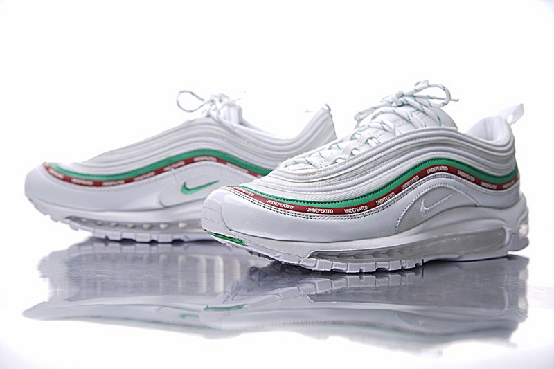 Nike  Undefeated x Nike Air Max 97 OG 20周年复刻气垫跑鞋  五杆白绿红 图片11