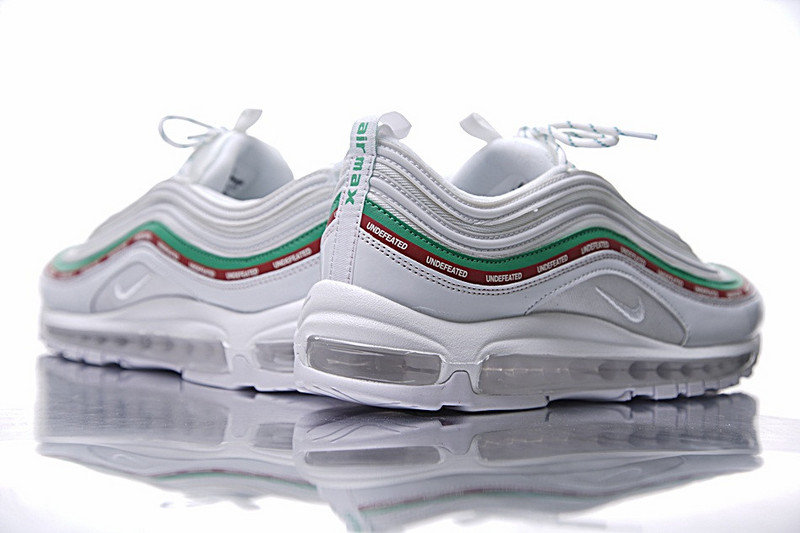 Nike  Undefeated x Nike Air Max 97 OG 20周年复刻气垫跑鞋  五杆白绿红 图片10