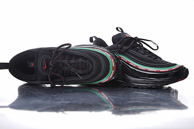 Nike  Undefeated x Nike Air Max 97 OG 20周年复刻气垫跑鞋  五杆黑绿红 图片3