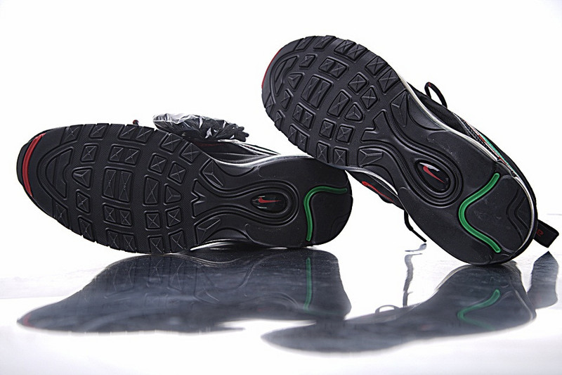 Nike  Undefeated x Nike Air Max 97 OG 20周年复刻气垫跑鞋  五杆黑绿红 图片5