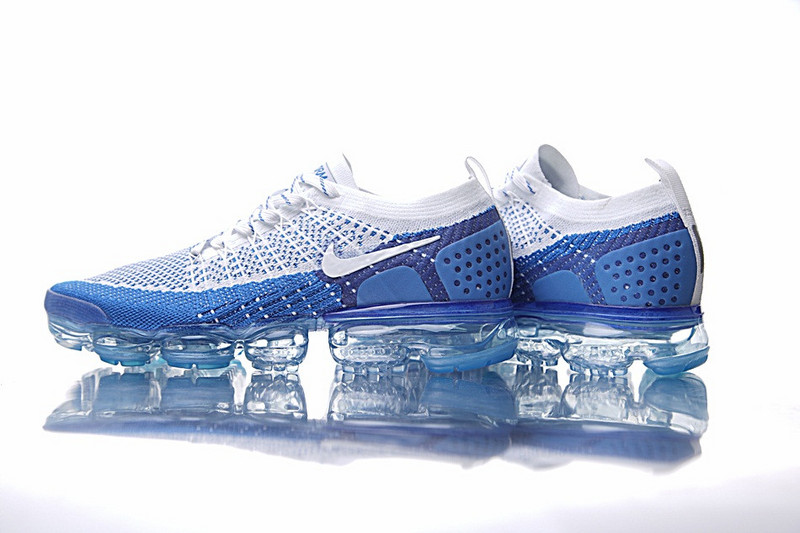 Nike Air VaporMax  Flyknit 蒸汽大底慢跑鞋  宝蓝白 图片3