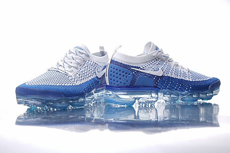 Nike Air VaporMax  Flyknit 蒸汽大底慢跑鞋  宝蓝白 图片7