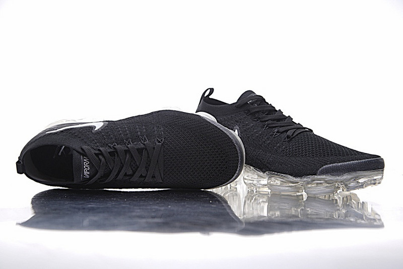Nike Air VaporMax  Flyknit 蒸汽大底慢跑鞋  黑白 图片7