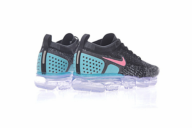 Nike Air VaporMax  Flyknit 蒸汽大底慢跑鞋   黑月兰粉 图片4