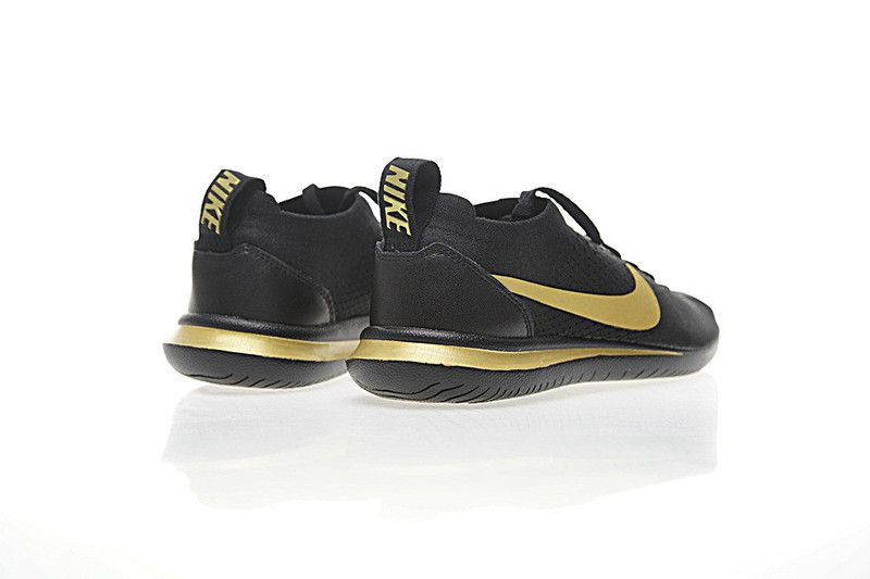Nike Cortez Flyknit 袜套式阿甘经典跑鞋    黑金 图片3