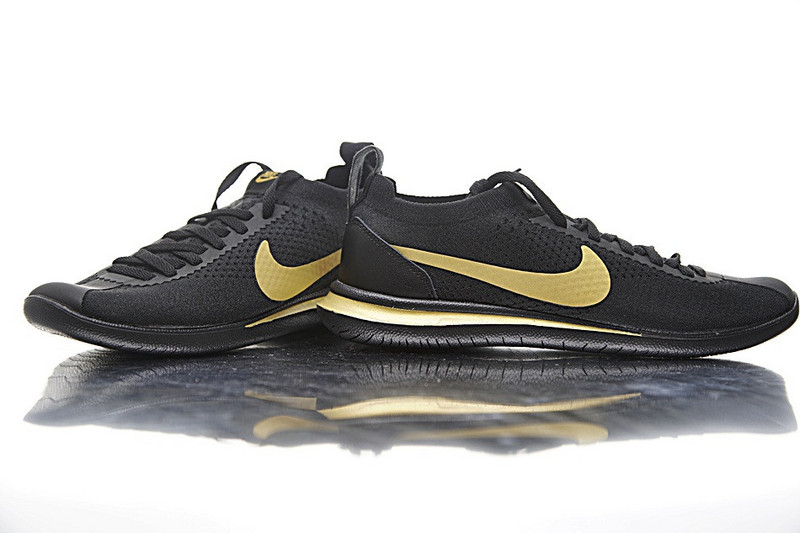Nike Cortez Flyknit 袜套式阿甘经典跑鞋    黑金 图片7