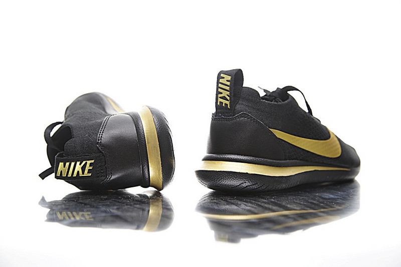Nike Cortez Flyknit 袜套式阿甘经典跑鞋    黑金 图片5