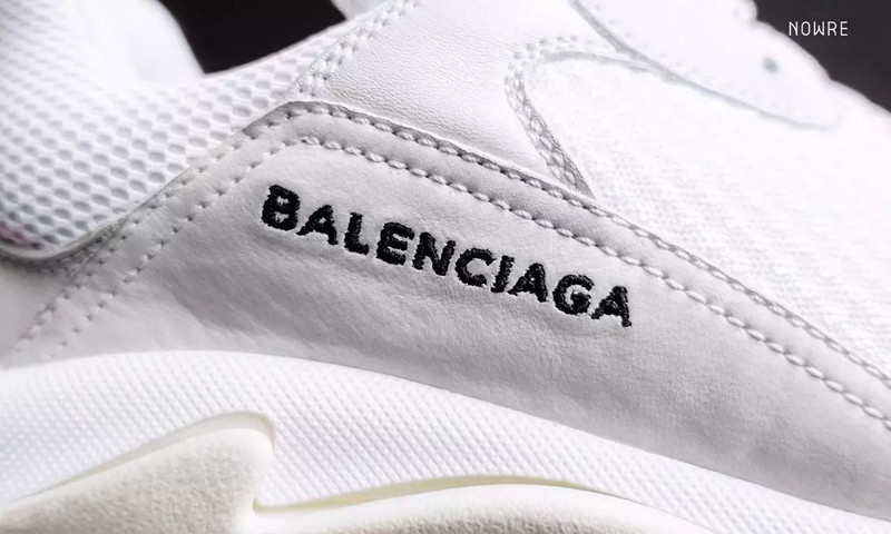 巴黎世家  Balenciaga Triple-S 复古做旧鞋底  白色 图片7