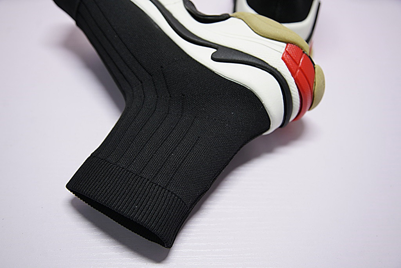 Balenciaga Triple-S knit Mid Sneaker 复古厚底做旧姥爷中帮袜子球鞋黑色 图片4