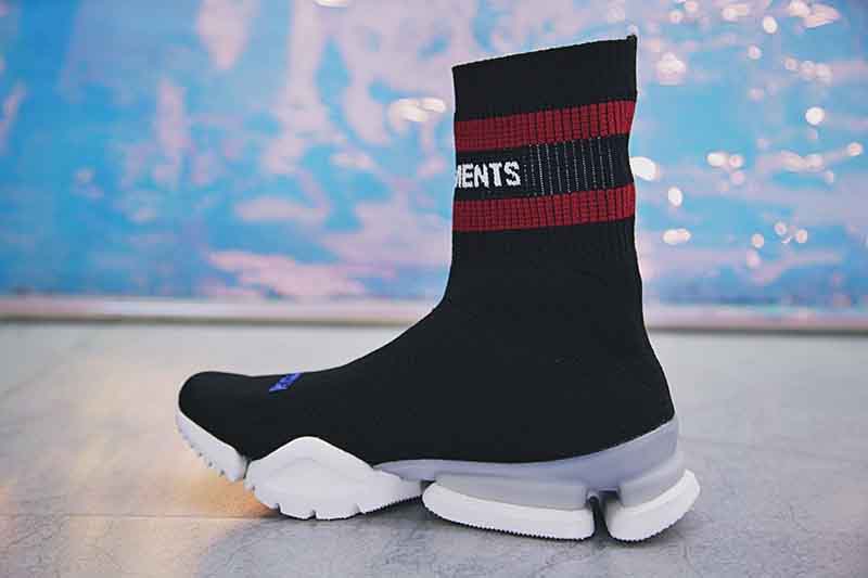 Vetements x Reebok crew Sock Runner 高街中帮针