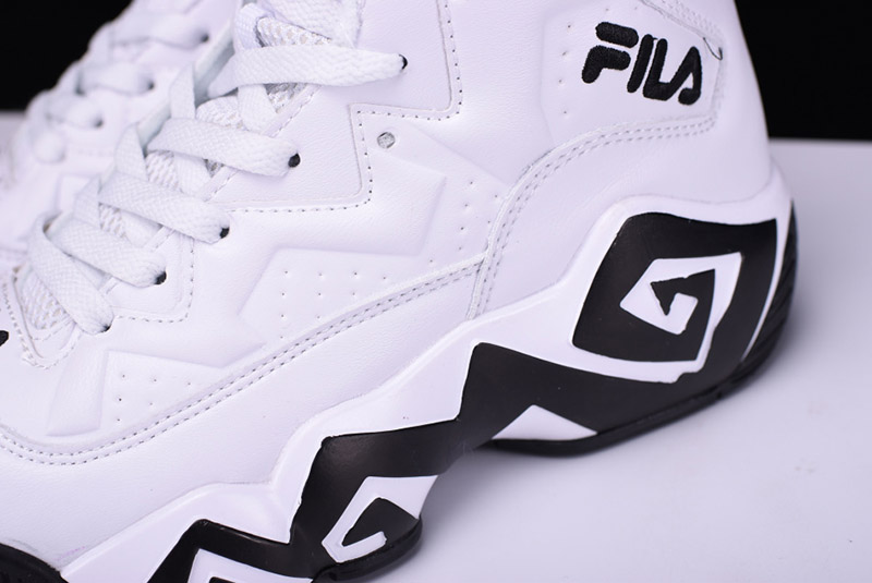 Fila Classic Jamal Mashburn MB1代文化百搭篮球鞋白黑 图片2