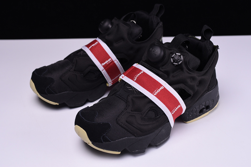 Reebok Instapump Fury MB 锐步充气前卫鞋全黑红绑带 图片1