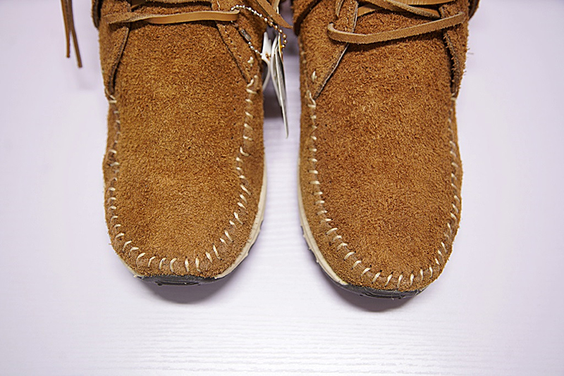 Visvim FBT ELK 男士串珠低帮莫卡辛风格便鞋骆驼色  图片2