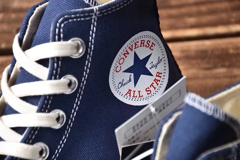 Converse 1970s 三星黑标男女复刻高帮帆布鞋系列蓝色 图片3