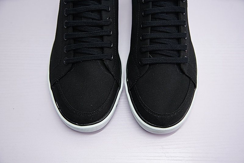 Balenciaga Ligne Match low-top canvas低帮百搭复古帆布板鞋黑白 图片2