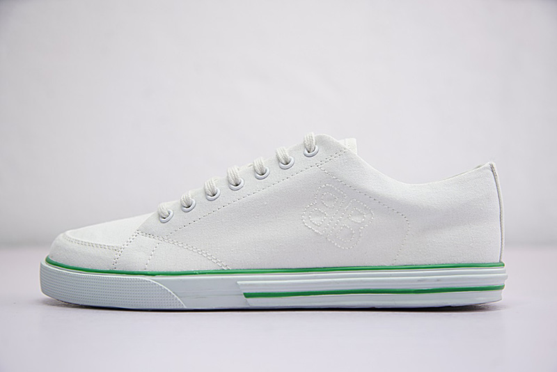 Balenciaga Ligne Match low-top canvas低帮百搭复古帆布板鞋“白绿”