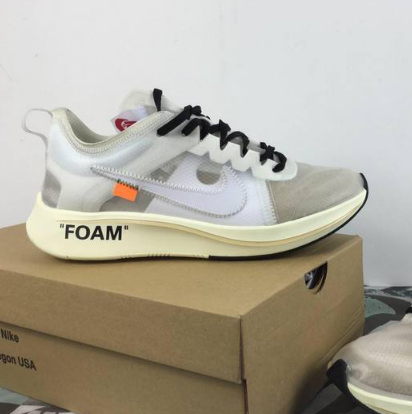 NIKE Off-White nike Zoom Fly SP 联名鞋 乳白色