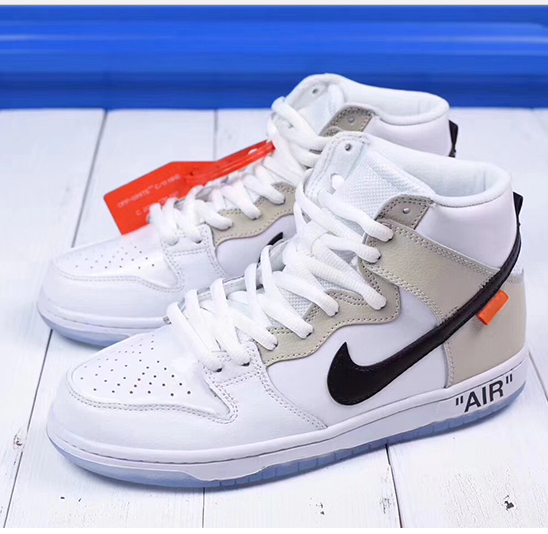 Off-White x nike sb dunk high pro「 REVEALING」“OW白米黑橘标”